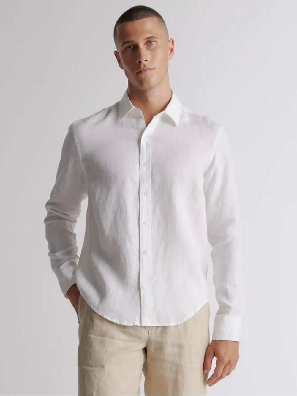 Quince 100% European Linen Long Sleeve Button Down Men’s Sz Large NWOT